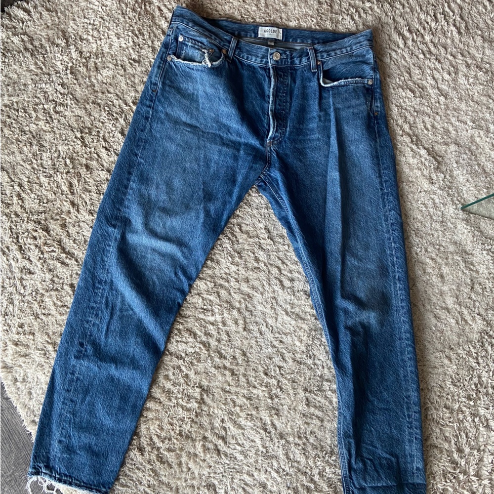 AGOLDE Jamie Button Fly Mom Jeans